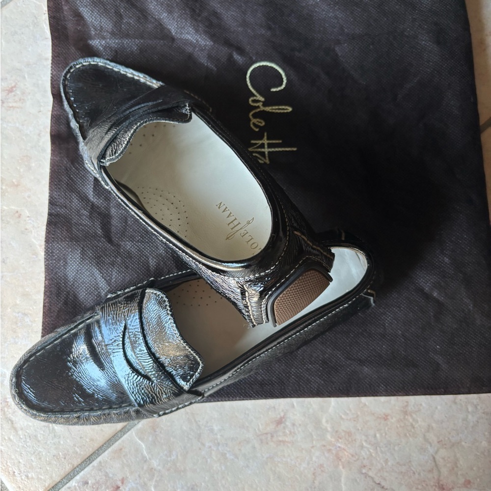 Cole Haan Black Flats Elegant Comfort